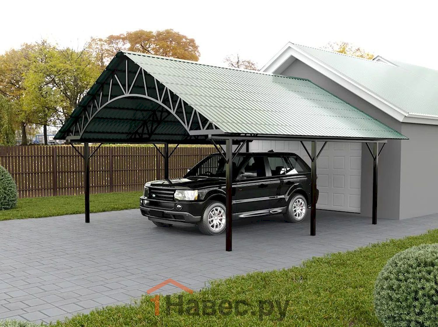 Навес из поликарбоната