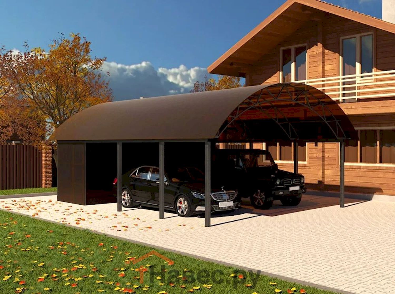 Навес из поликарбоната